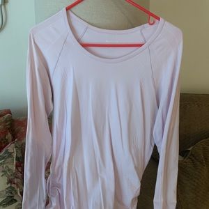 light pink athletea long sleeve